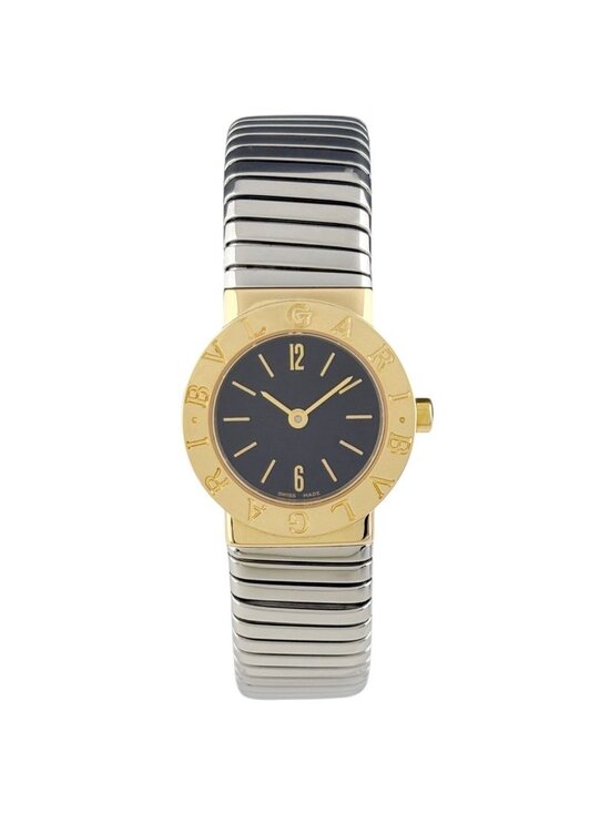 Bvlgari Tubogas Watch SS YG Quartz Black main image 10
